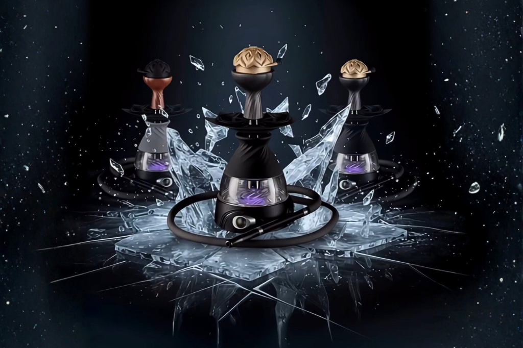 Kaloud Krysalis modern hookah featuring Lotus heat management technology, illustrating 2026 hookah trends in precision heat control, sustainability, and design-led ritual