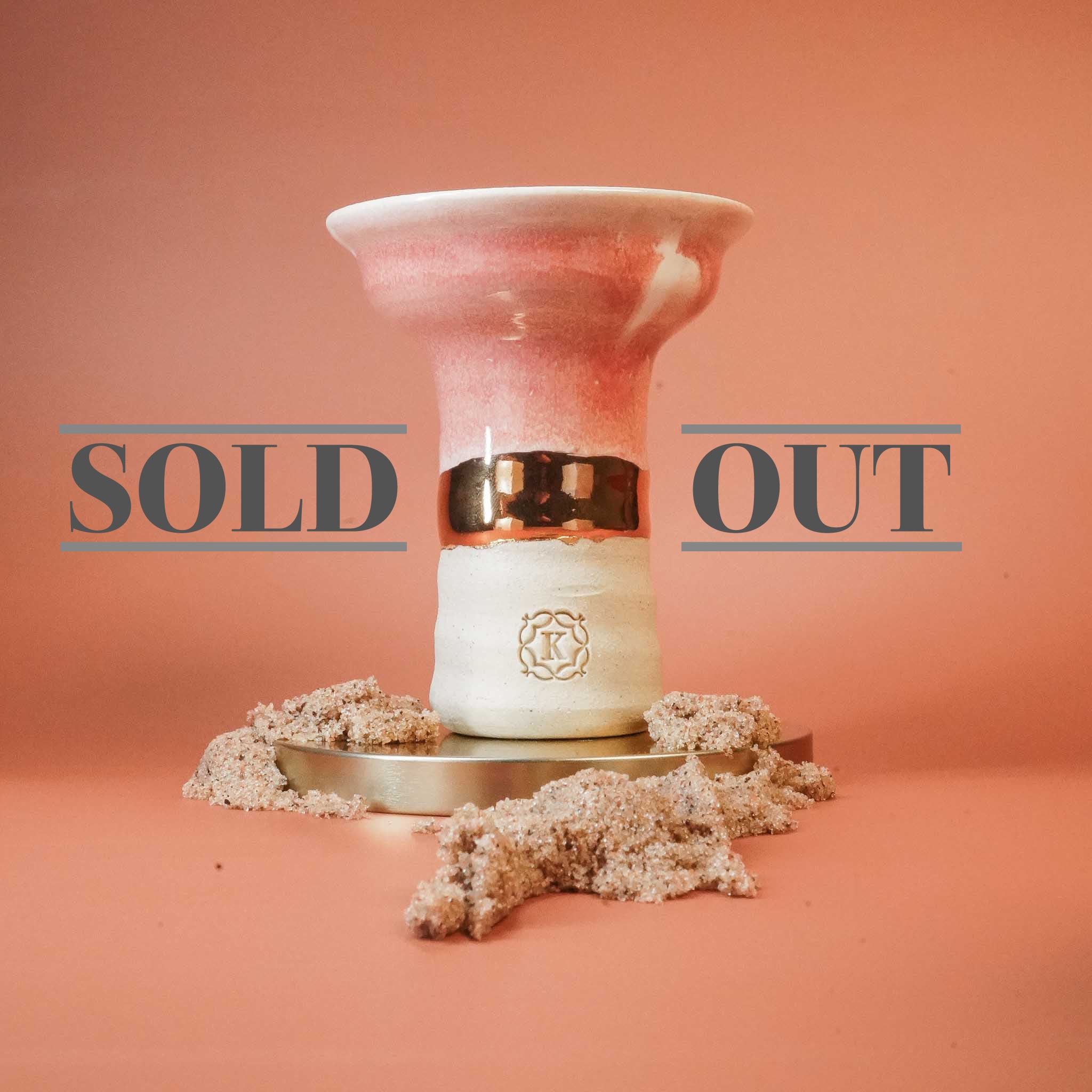 Alpaca + Kaloud Special Edition Hookah Bowl (18k Pink & White) Kaloud