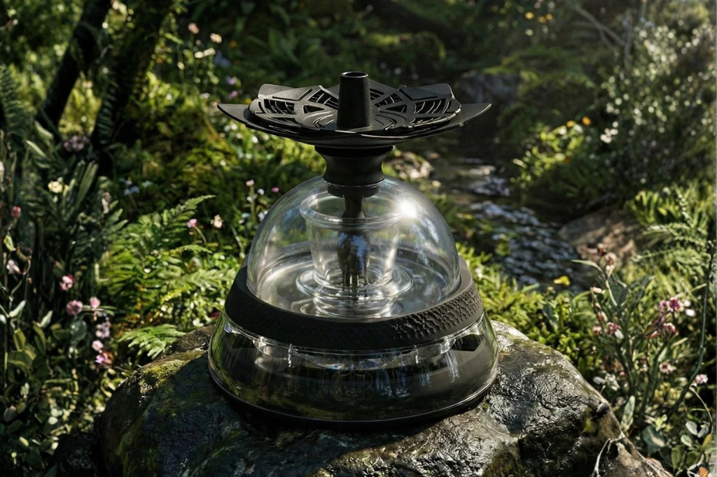 Compact hookah system demonstrating airflow balance and heat stability in a portable design