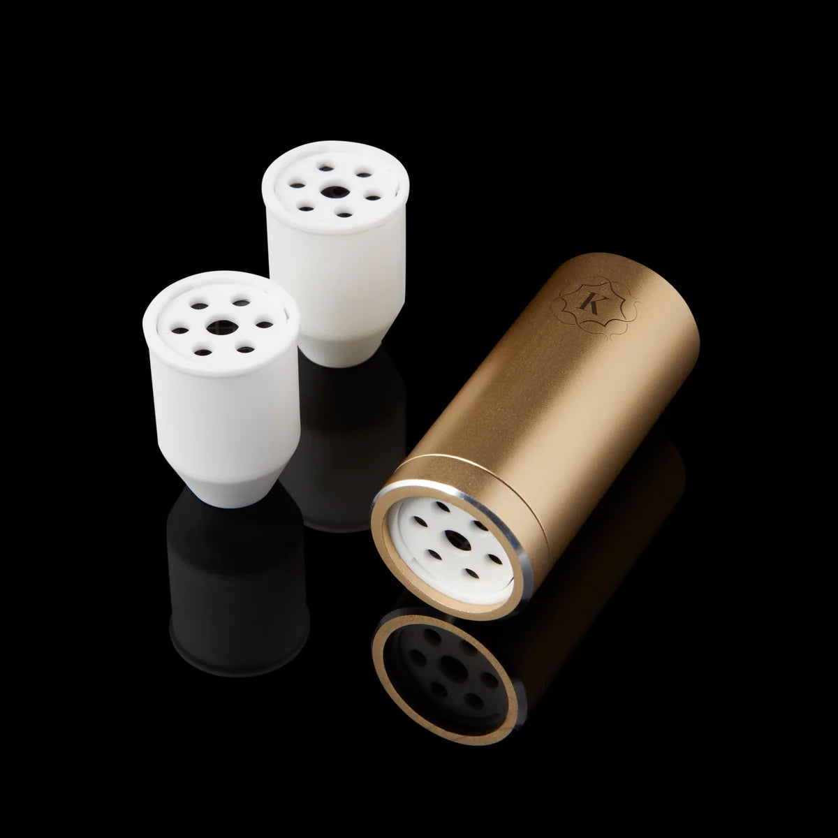 Kaloud Ayara Carbon Filter in Tall format for refined hookah airflow and reduced draw harshness, included in the Virgo Zodiac Hookah Bundle