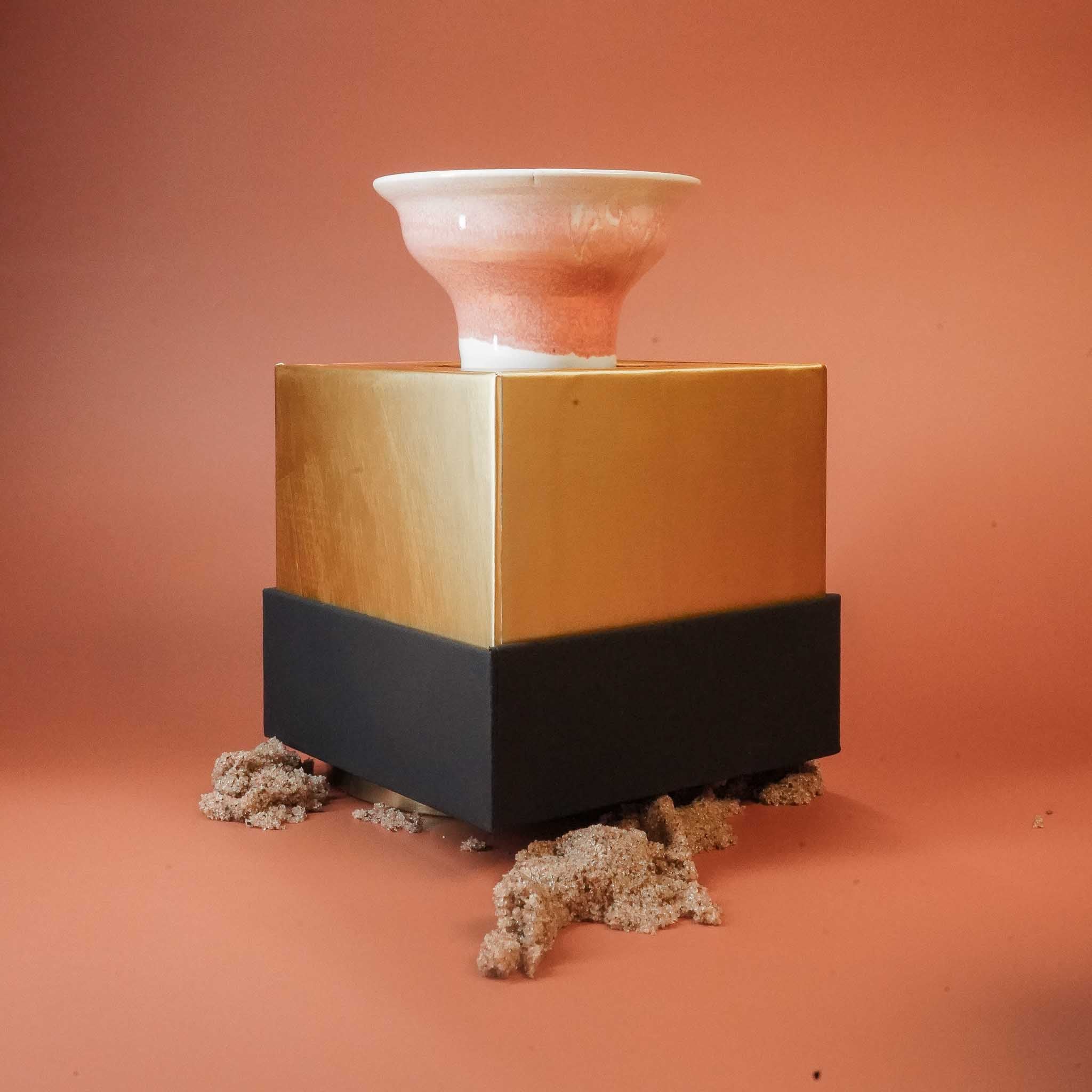 Alpaca + Kaloud Special Edition Hookah Bowl (Pink and White) Kaloud