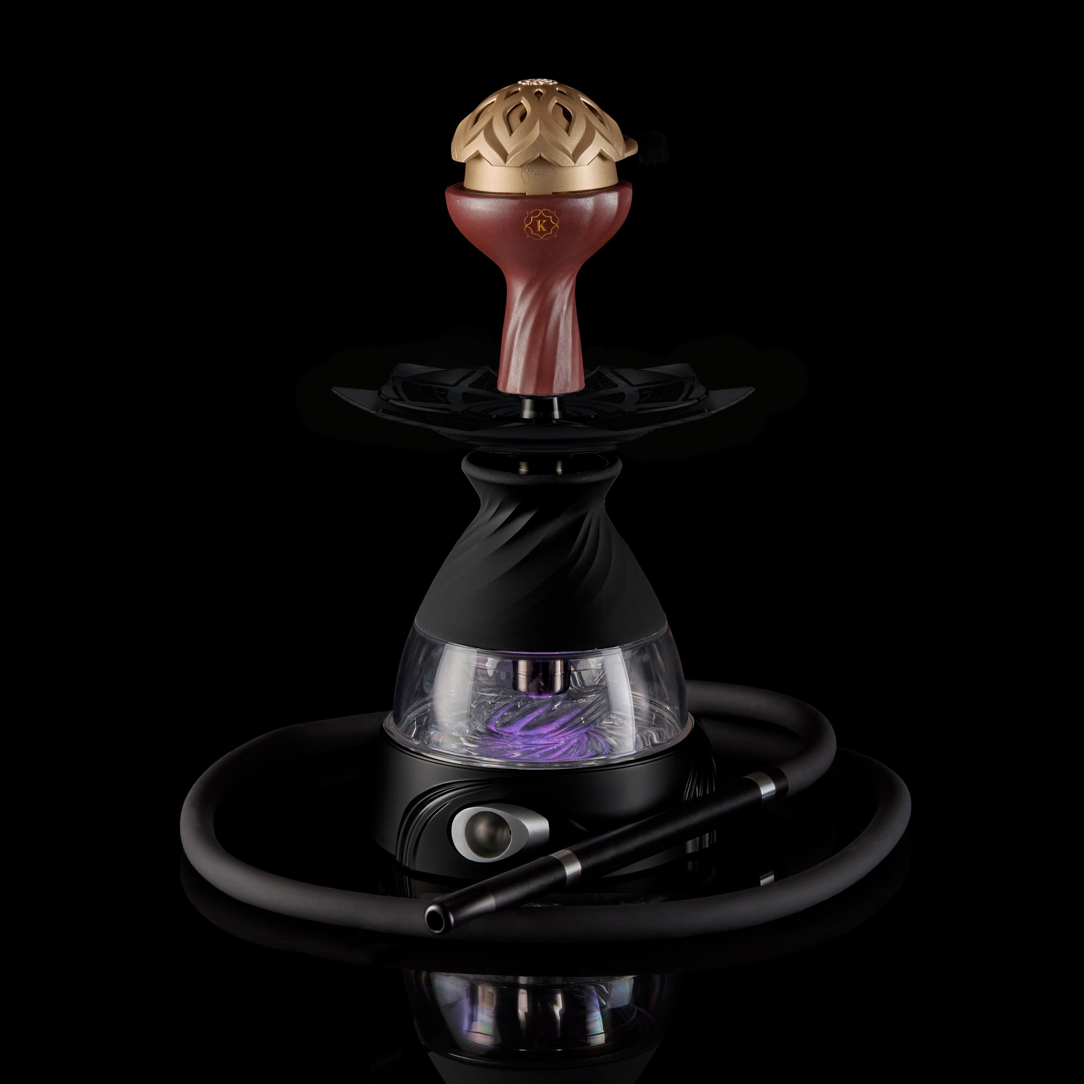 Krysalis® Calix® 2.0 Black Hookah — Complete Set | Lotus® Samsaris