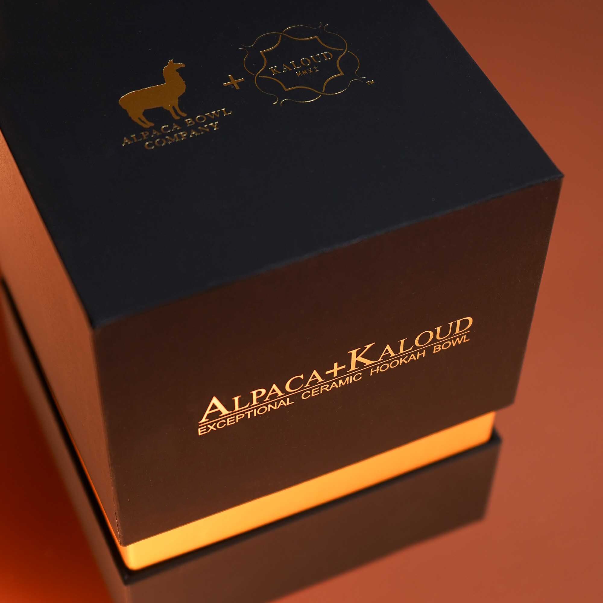 Alpaca + Kaloud Hookah Bowl (Pink & White 18K Gold Band) Kaloud