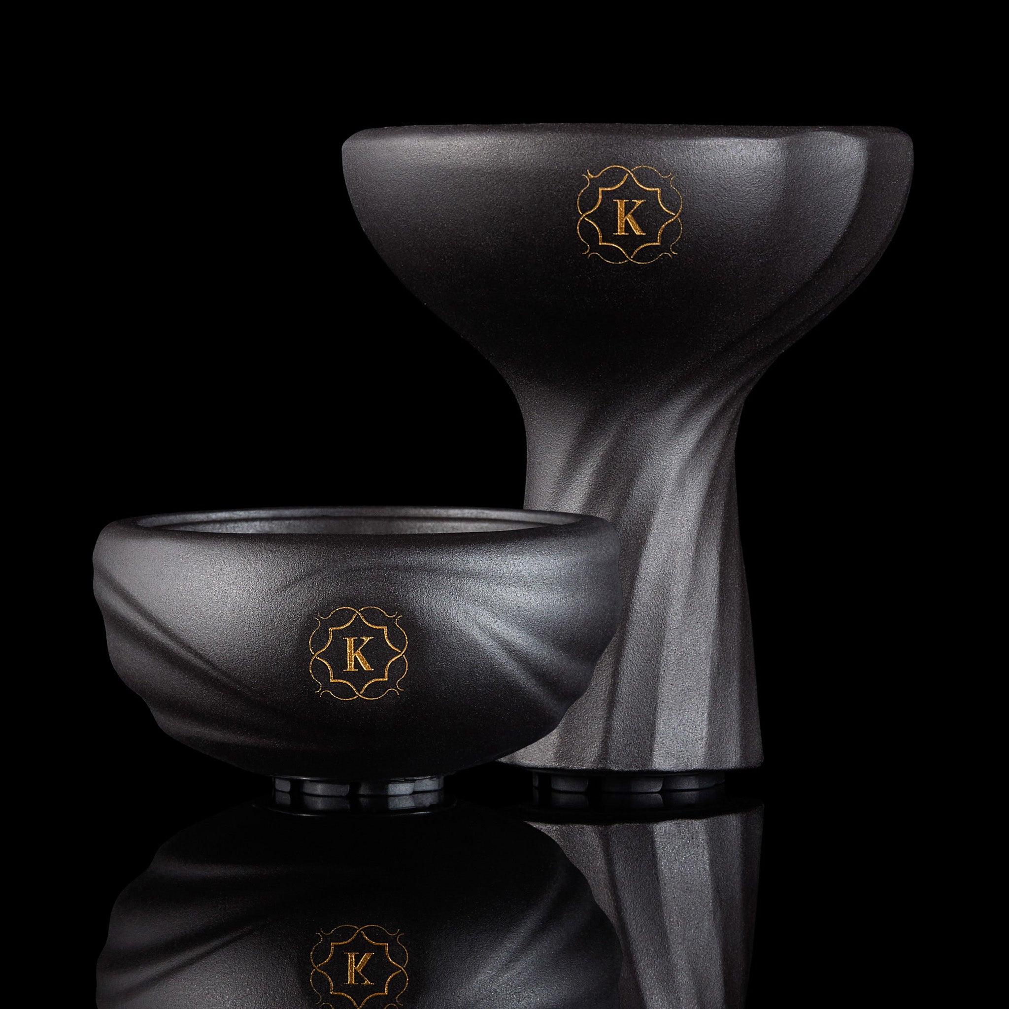 Kaloud Samsaris® Kore Dào (道) Black Clay Hookah Bowl [Preorder]