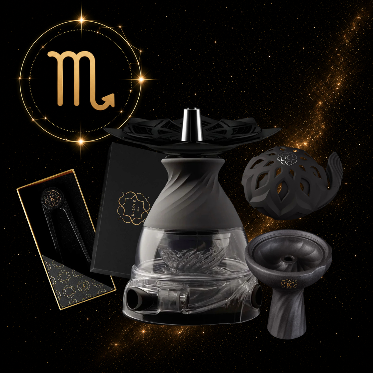 Kaloud Scorpio Zodiac Hookah Bundle