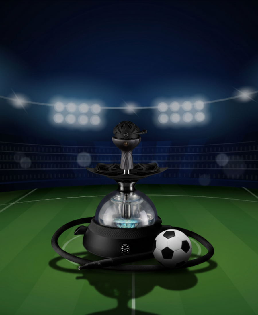Official Kaloud World Cup 2026 hosting giveaway for Los Angeles soccer fans, showcasing the elite Krysalis hookah system and gold Lotus heat management device.