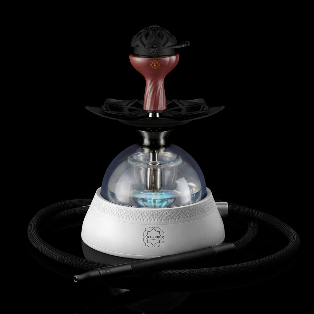 Krysalis® Eltheria® 2.0 White Complete Hookah System - Premium Stainless Steel Hookah