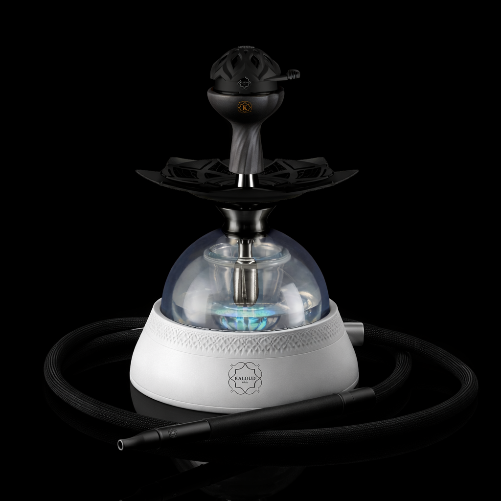 Krysalis® Eltheria® 2.0 White Complete Hookah System - Premium Stainless Steel Hookah