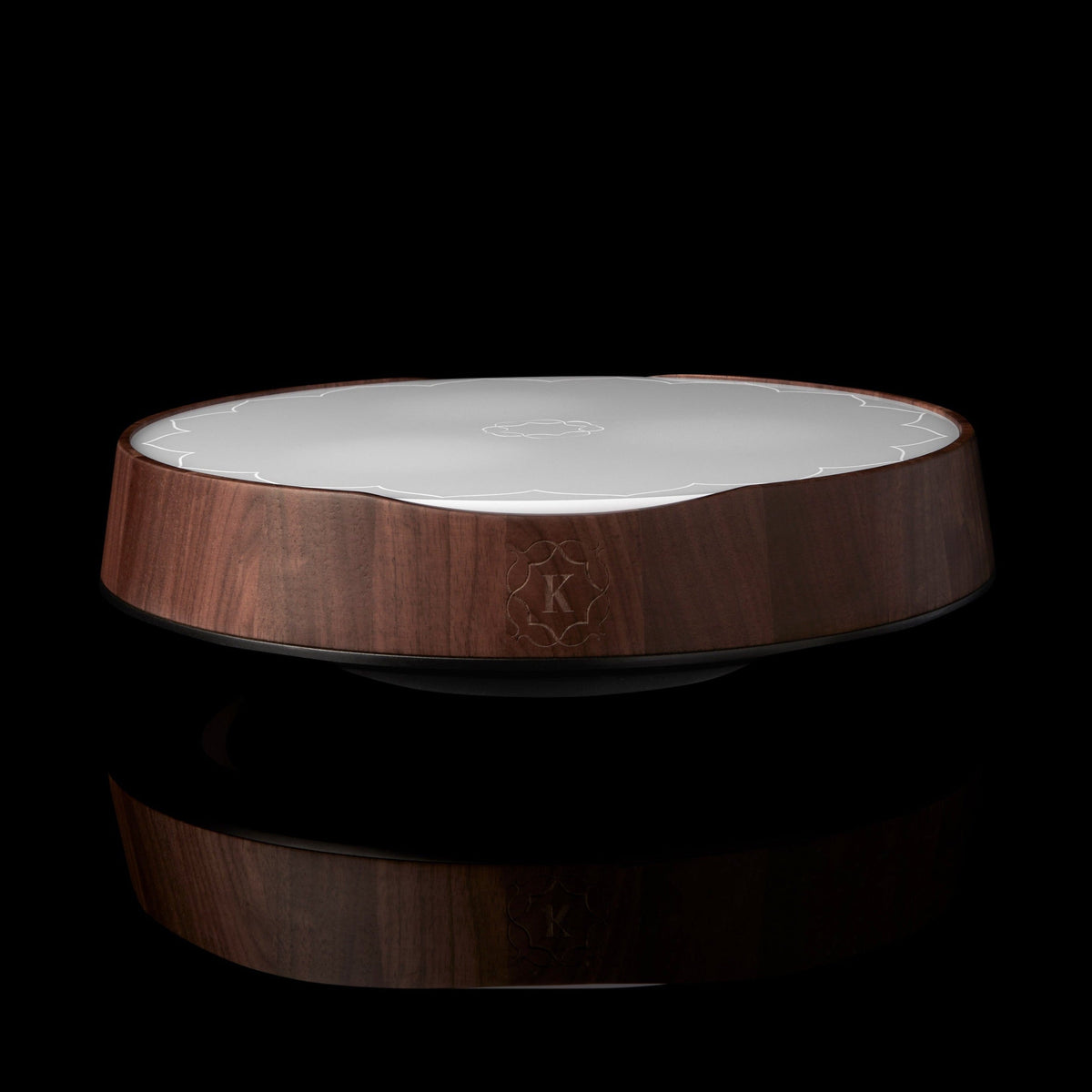 Altaris Walnut Rotating Hookah Base (Lazy Susan) | Kaloud – Kaloud Inc.